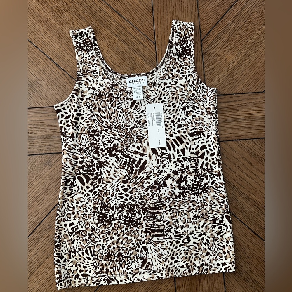 Chico’s travelers tank. NWT Size 0